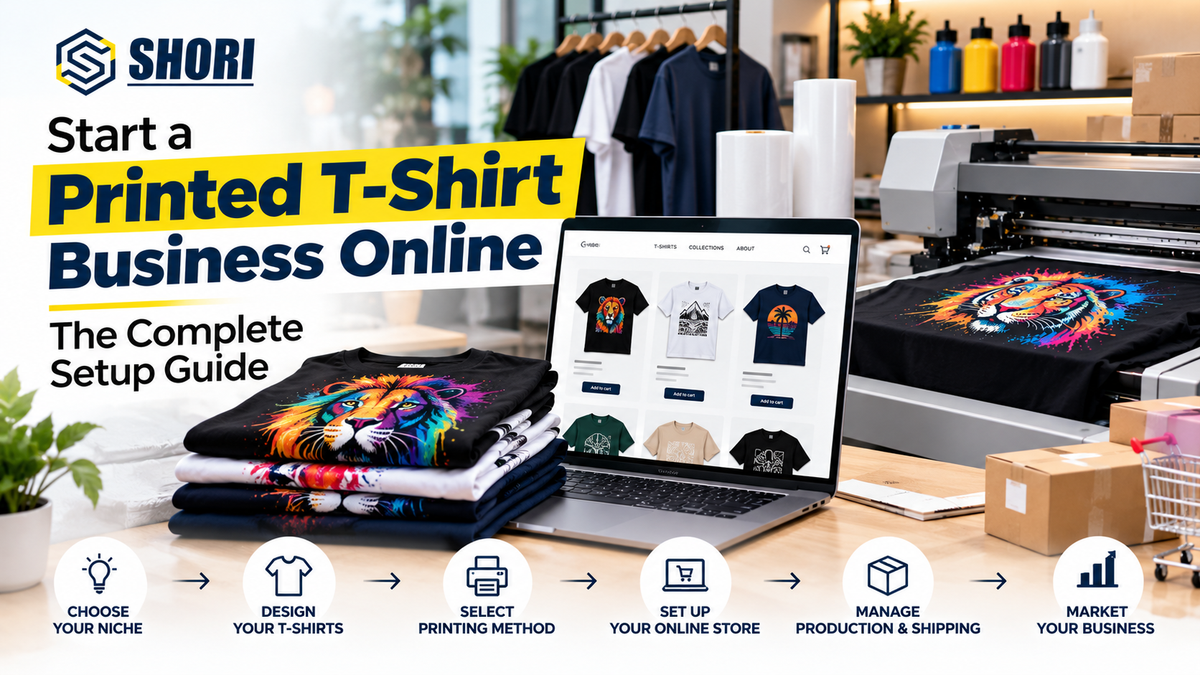 Start a Printed T-Shirt Business Online — The Complete Setup Guide