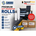 SpeedPrint Premium DTF Transfer Rolls | High-Quality DTF Film for Textile Printing