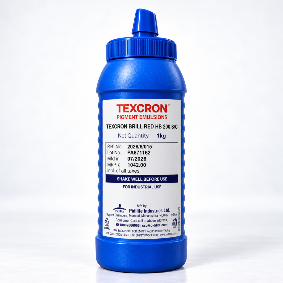 TEXCRON BRILL RED HB 200 S/C – PIGMENT EMULSION