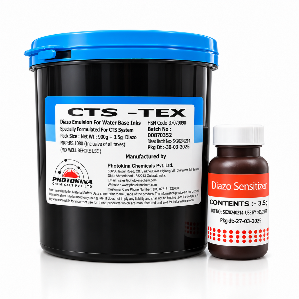 CTS-TEX Diazo Emulsion for Water-Based Inks – Photokina Chemi