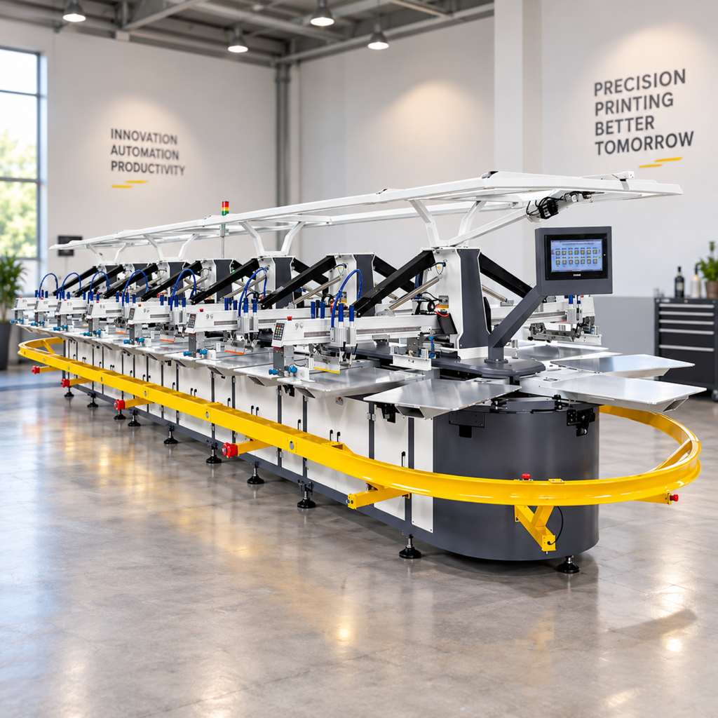 Oval Screen Printing Machine
