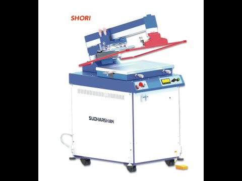Flat bed screen printing machine